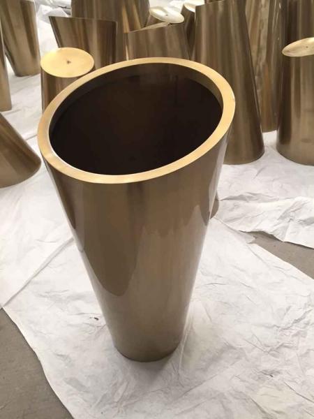 CNC laser cut stainless steel thick plate shaped fabrication