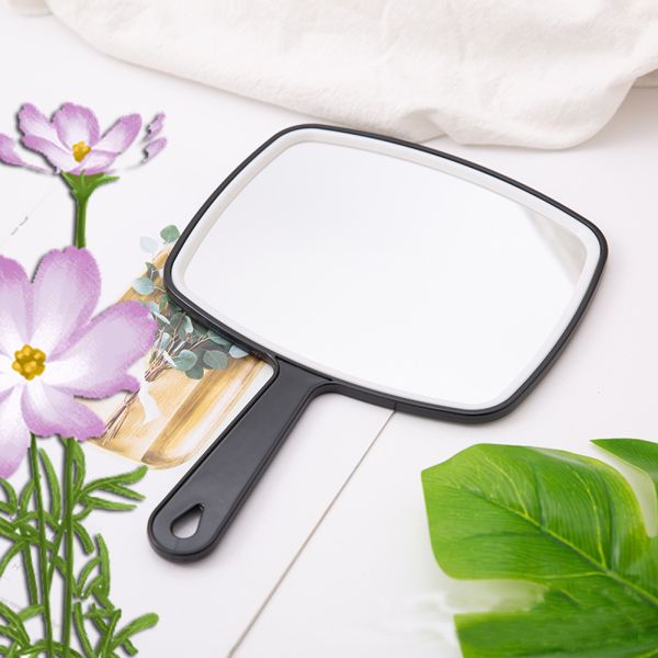 Extra LOGO Yes Small Hand Mirror Compact Custom Dressing Makeup Handheld Held for Daily
