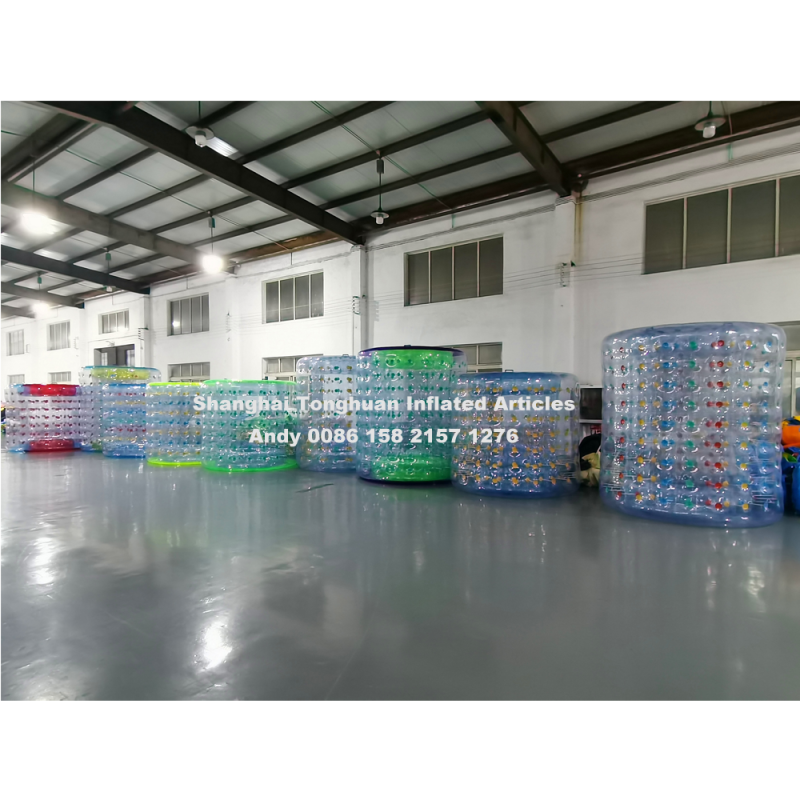 Commercial Inflatable Water Roller Wheel Heavy Duty TPU Non Slip Surface for Aquatic Gym Training and Pool Parties Water Games