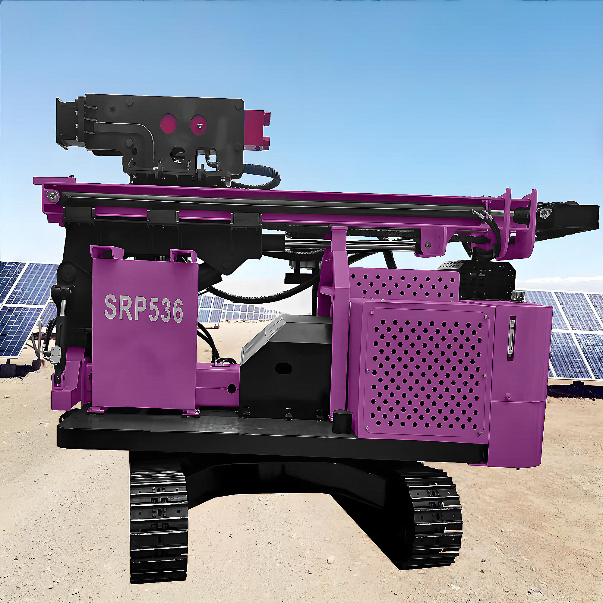 Auger Pile Driver Diesel Hydraulic Pile Driving Machine Photovoltaic Solar Pile Driver for Sale