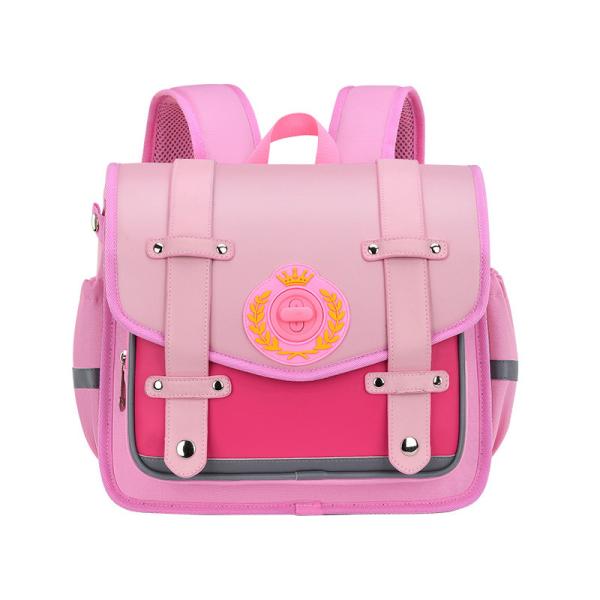 Patent Leather Trendy Nylon School Backpack For Boys 6-12Y