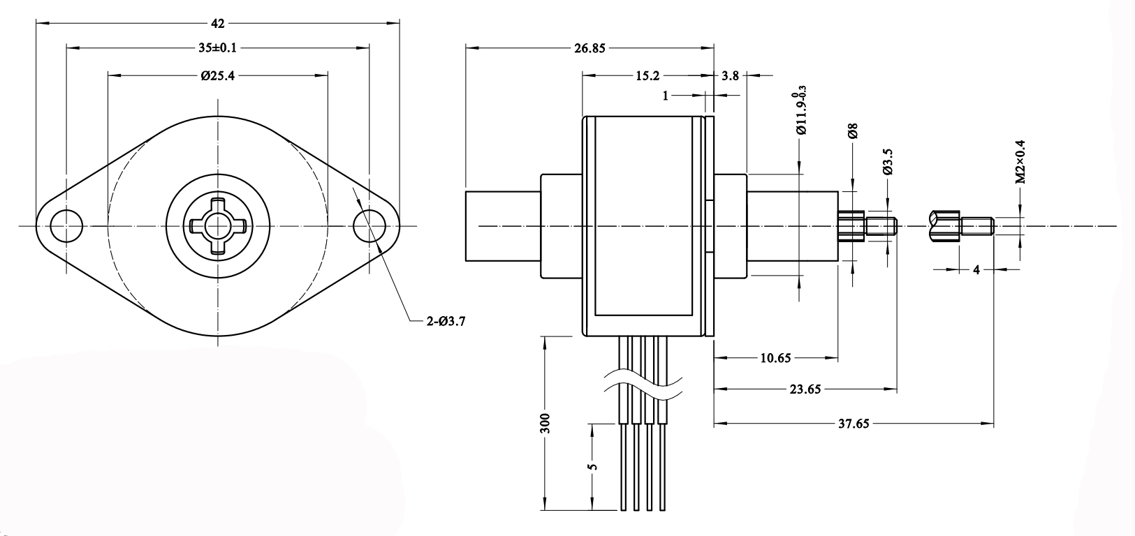 диаметр шагая мотора 25mm вала сплайна 12V линейный с ходом 14mm