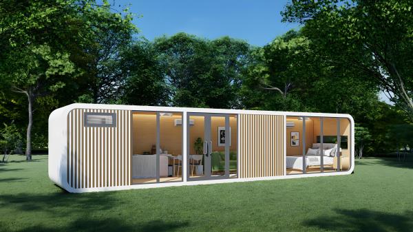 Customizable Apple Cabin House Modern Apple House With Integrated Ceiling