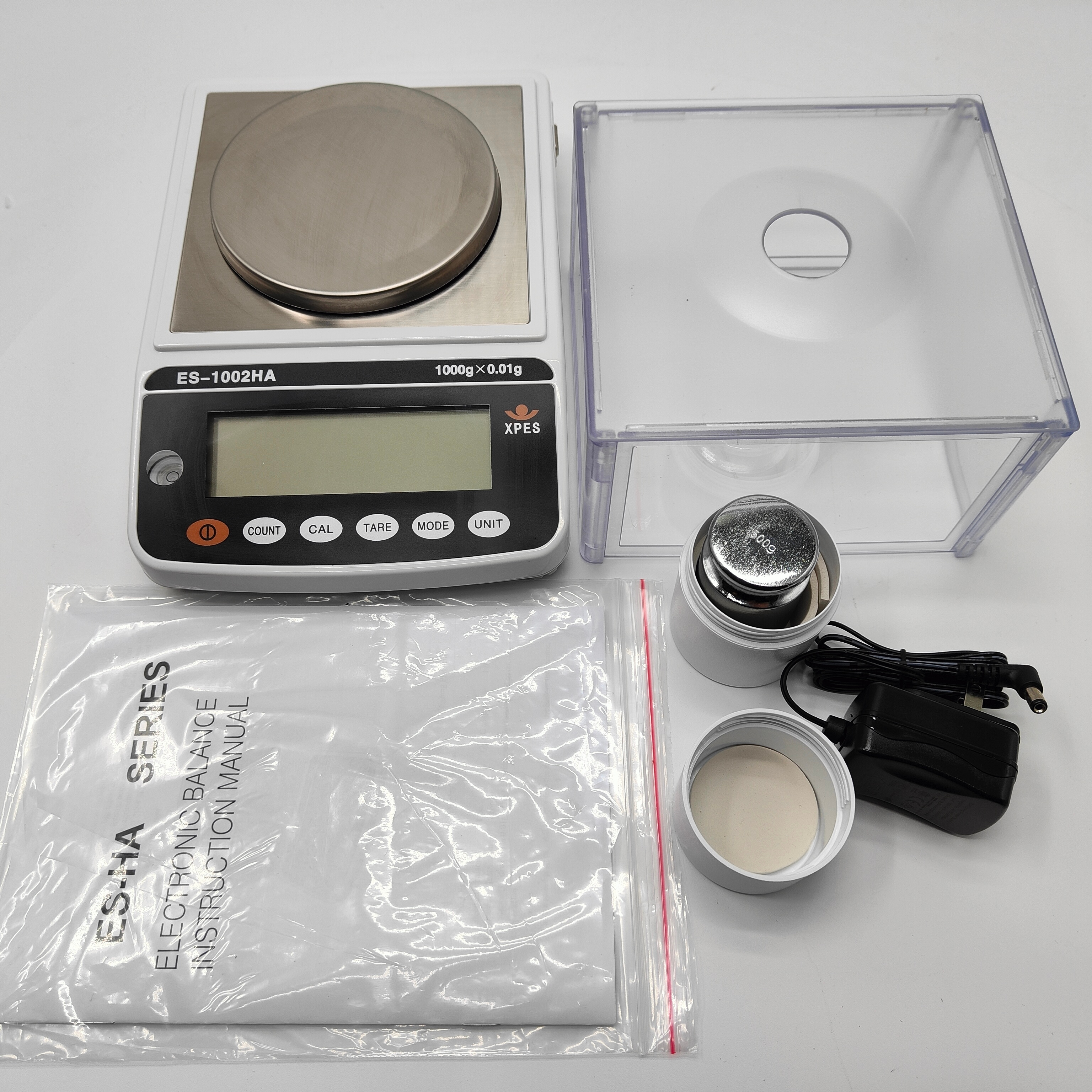 ES-1002HA Electronic Analytical Balance 120g Capacity, 0.1mg Readability, Internal Calibration