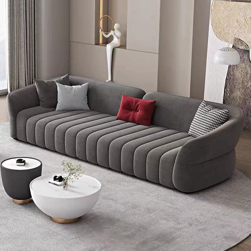 Piano Key Hotel Room Sofa Modern  Flannelette Sofa