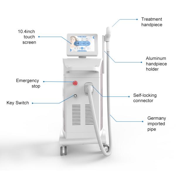 nubway Spa equipment factory sale high quality diode laser 808 hair removal machine