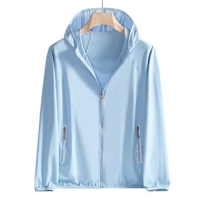 Temperament Slim Outdoor Windbreaker Jacket 6XL 7XL 8XL Lightweight UV Hoodie