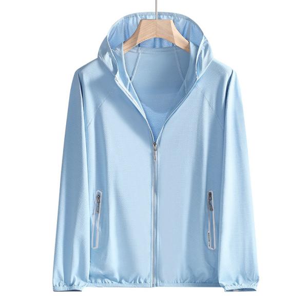 Temperament Slim Outdoor Windbreaker Jacket 6XL 7XL 8XL Lightweight UV Hoodie