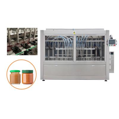 Automatic 50g-250g Glass Jar Garlic Sauce Filling Machine With PLC Control