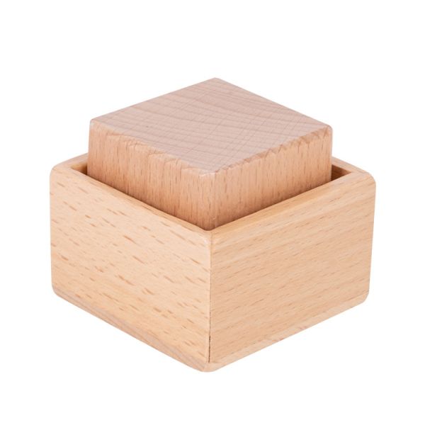 Montessori Teaching Aids Wooden Cube Egg Ball Cup Practice Grasping For Infants