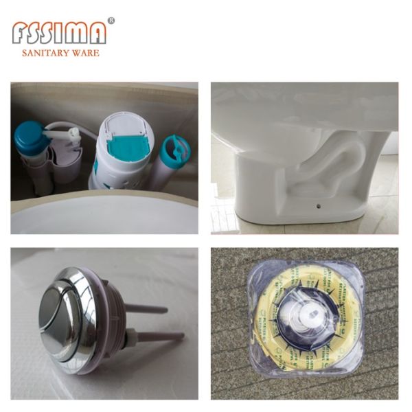 Двойной соединиенный пол туалета - установил санузел ловушки 190mm Wc s