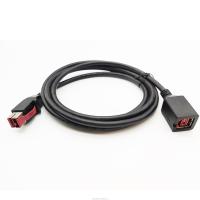 Conector USB 2.0 24V Cable de extensão USB de alimentação masculino para feminino