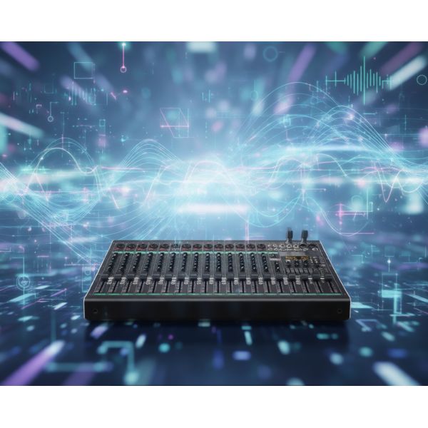 8 Channel Professional Mixer Digital Sound Processing Bluetooth Streaming Low-Noise Mic Preamps