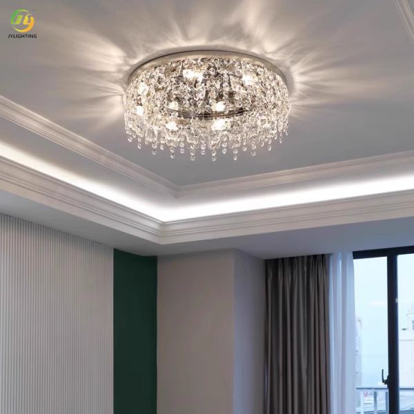 JYLIGHTING LED Ceiling Lamp High-end Crystal Living Room Modern Simple Net Red Bedroom Combination LED Ceiling Light