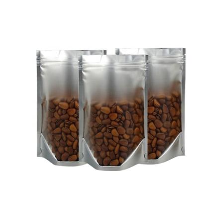 MOPP Clear Front Laminated Food Packaging Transparent Zipper Stand Up Pouches