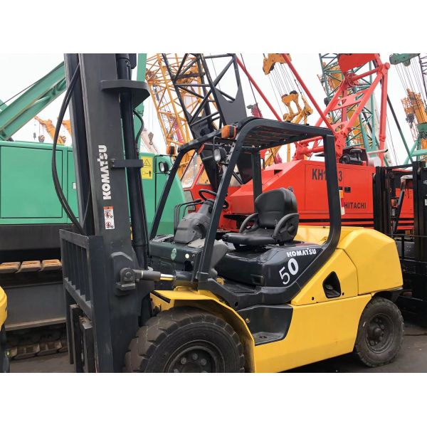 2012 Used Japanese Komatsu Forklift FD50 5T 5Tons Japan ISUZU Engine in Good Condition