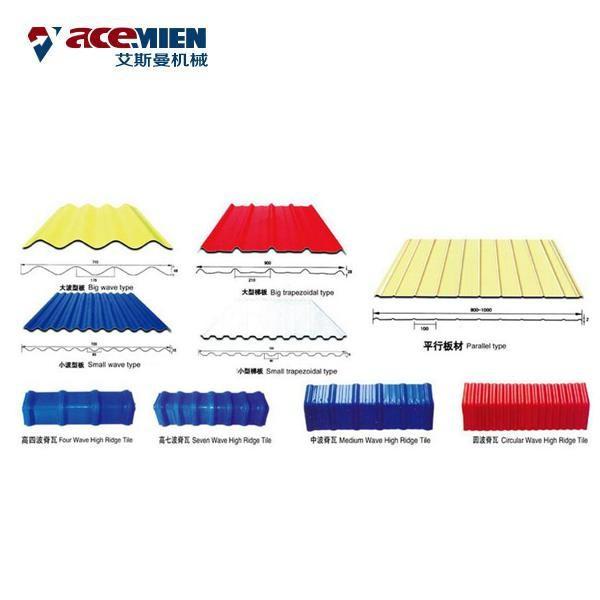 UV Protection Corrugated Roof Sheet Making Machine Screw Loader Conical Twin Screw