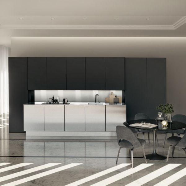 Модульные кухонные шкафы из нержавеющей стали Умный шкаф Кухонные шкафы с лаком