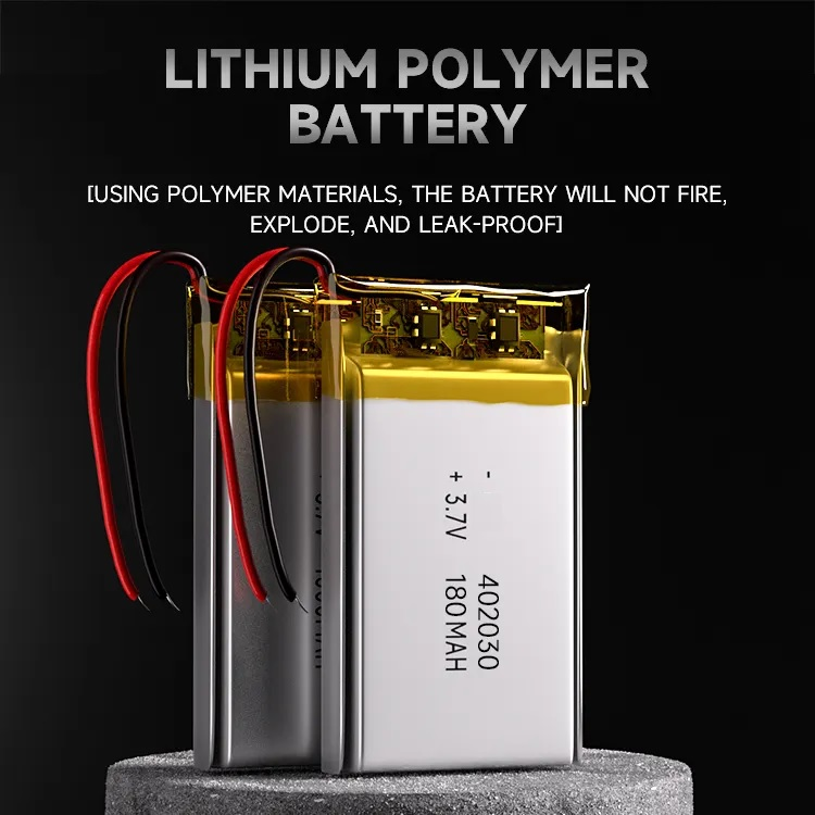 3.7V 180mAh KC UN38.3 Certified Lipo Battery Rechargeable Lithium Polymer Battery Pack
