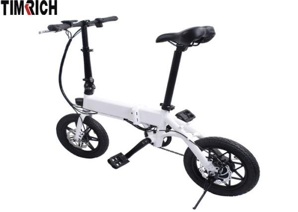 Two Wheel 14 Inch Power Assisted E Bike Aluminium Alloy Customize TM-KV-1430