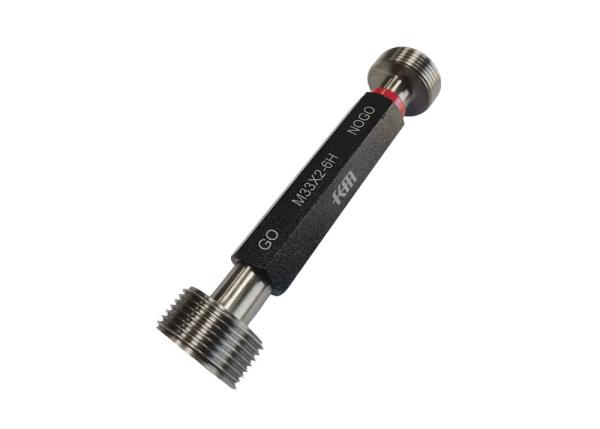 Simple operación de alta calidad M33х2.00-6H GO y NOGO Medidor métrico de enchufe de hilos con certificado de calibración
