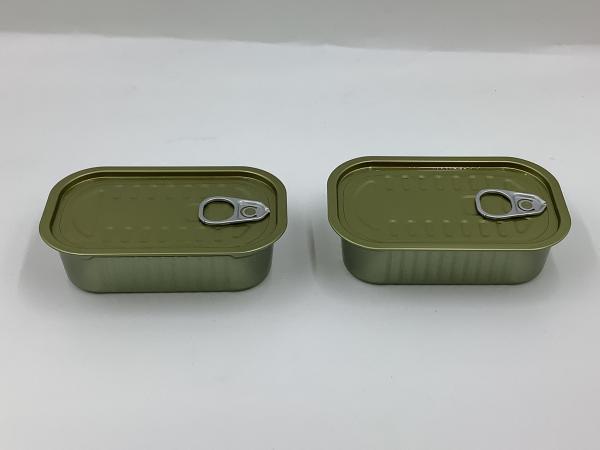 Food Grade Sealing Rectangular Tin Containers 154*87*H23 Corrosion Proof