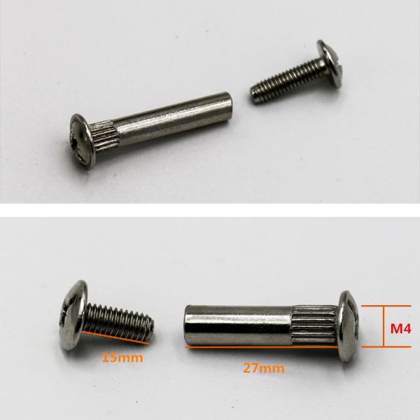 27-45mm Length Furniture Cabinet Connecting Joint Bolt Slotted Combination Screw
