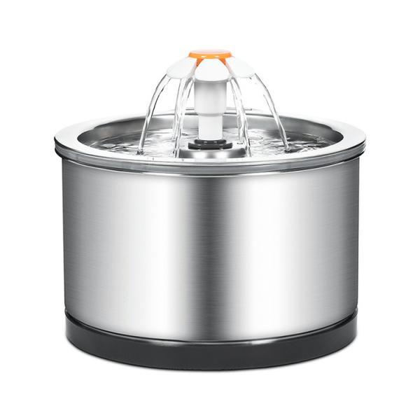 Pet Water Fountain 2.5L Volume Stainless Steel Material No Time Setting Nozzles Included