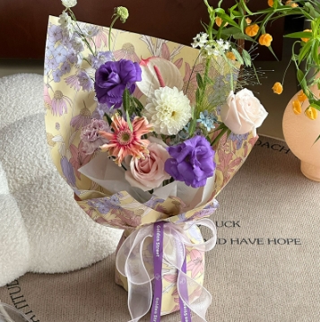 Customizable Dream Flower Art Paper Flower Arrangement Paper 57*57cm Many Colors