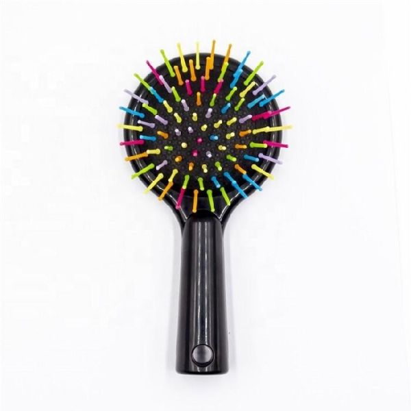 Diy Custom Blank Sublimation Hair Brush Comb Rainbow Round Plastic Massage Comb For Heat Transfer