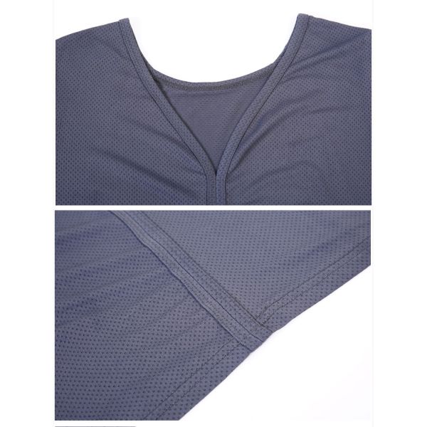 BSCI аттестовало рукав глубоко v фуфайки пригонки Dri женщин длинный - фуфайка шеи