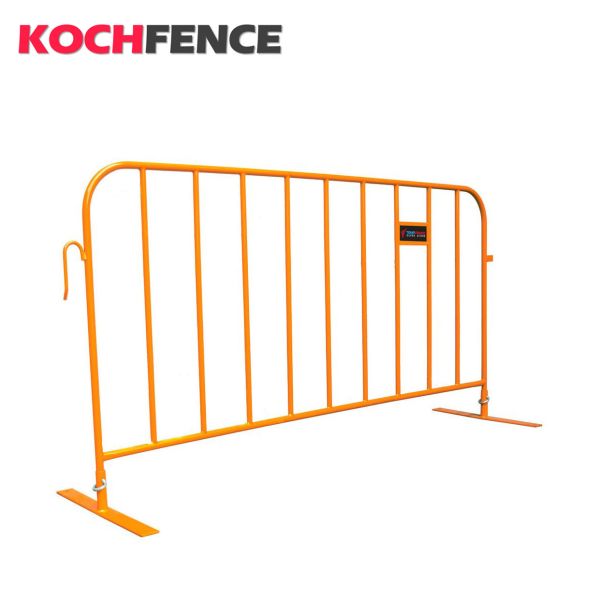Low Carbon Steel Crowd Control Barriers , Easy Stacking Metal Traffic Barrier