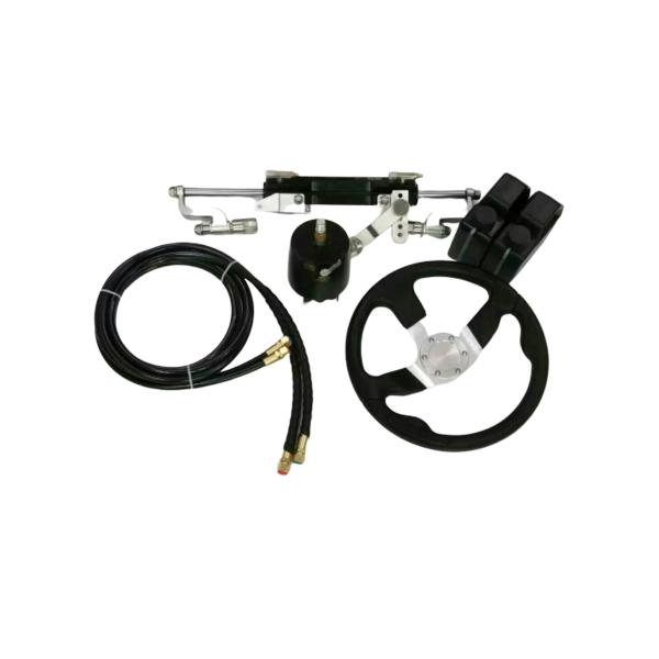 8m Hydraulic Pipe Light Weight Outboard Steering System , 7 Pistions Outboard Boat Motor Steering System