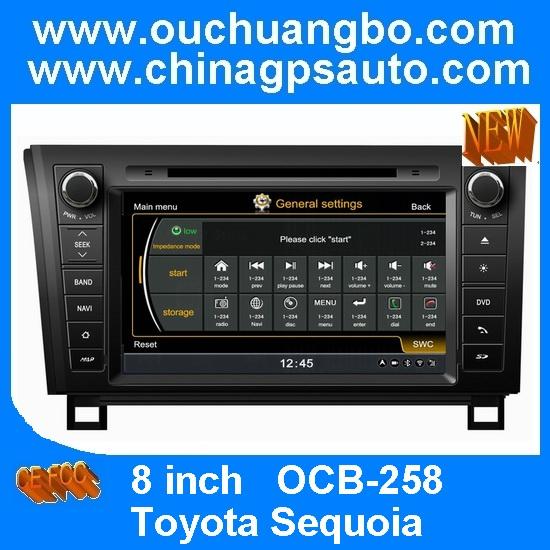 Ouchuangbo 2 din 8 inch head unit radio DVD for Toyota Sequoia S100 platform OCB-258