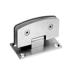 Bathroom glass clamp RS1811, 90# Camber 90 degree, Single and double side, Satinless steel, Satin or Mirror