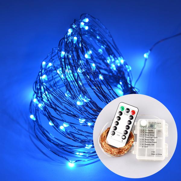 13 Key IR Remote Control 3*AA Battery Powered LED String Lights For Christmas, Party, Festival Decoraction