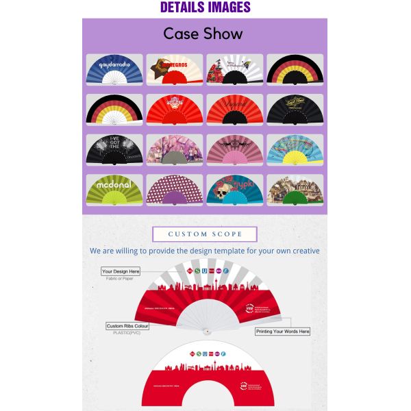 Personalized Folding Hand Fan Classic Paintings Plastic Hand Fan Custom