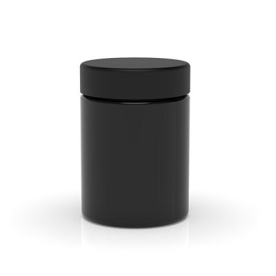 Frascos de vidro de lado direito à prova de crianças com tampas 4 oz recipiente UV tampa resistente a crianças