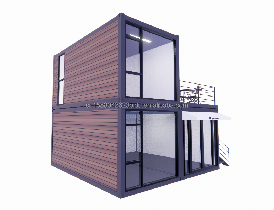 Outdoor Living Room Tiny Homes Luxury Two-Story Modern Prefab Steel Villa Modular Prefabricated Shipping Container House