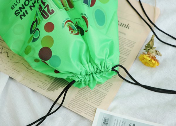 Digital Printing Non Woven Polyester Bags Drawstring For Adult / Children Sport