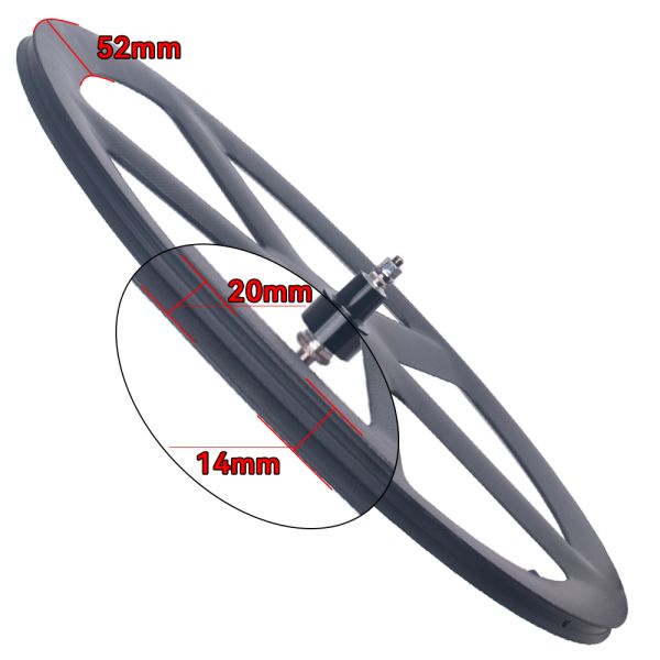 RUJIXU Factory 700C Carbon Wheel Closed Wheel Clincher or Tubular 5 Spoke Fixed Gear Carbon Wheelset