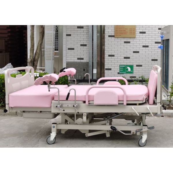 Manual Hospital Delivery Bed Baby Birth Recovery Hydraulic Controlled Height Adjustment