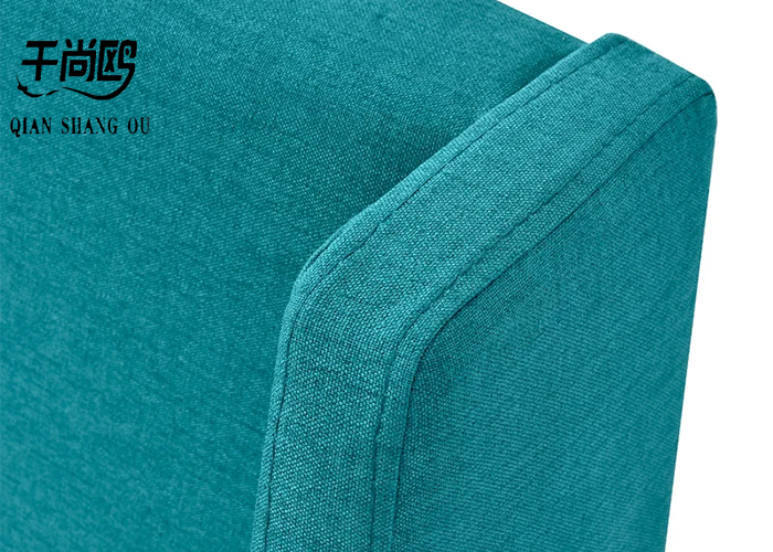 Classic Simple Upholstered Bed Frame 180*200cm With Personalized Head / Wing Design