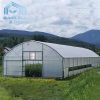 Top Ventilation Window Vegetable Hoop Green House Single Span Greenhouse Film Hoops