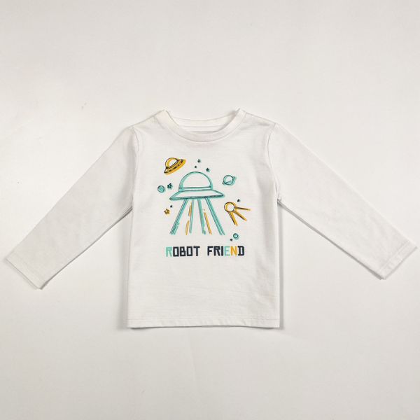 Infant Unisex Long Sleeve Autumn Tops Baby T-shirts in Casual Style with Customizable Logo