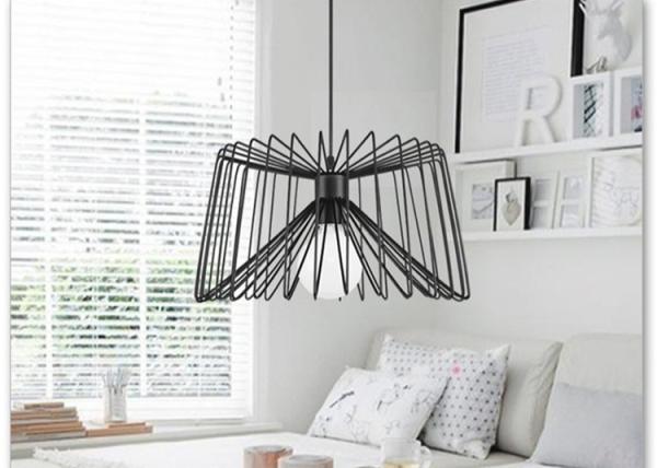 A gaiola retro do fio de metal do quarto dá forma à luz moderna do pendente de 38*20cm