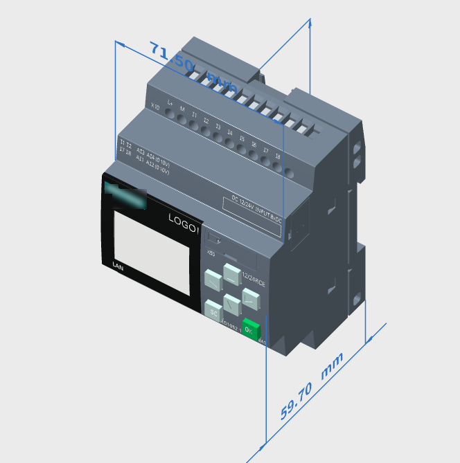 Siemens LOGO 230RCE AC/DC Host Module 6ED1052-1FB00-0BA8 PLC Programmable Controller