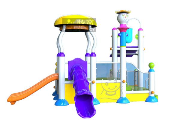 Holiday Resorts Spray Park Equipment Hot Dip Galvanizing Steel Structures