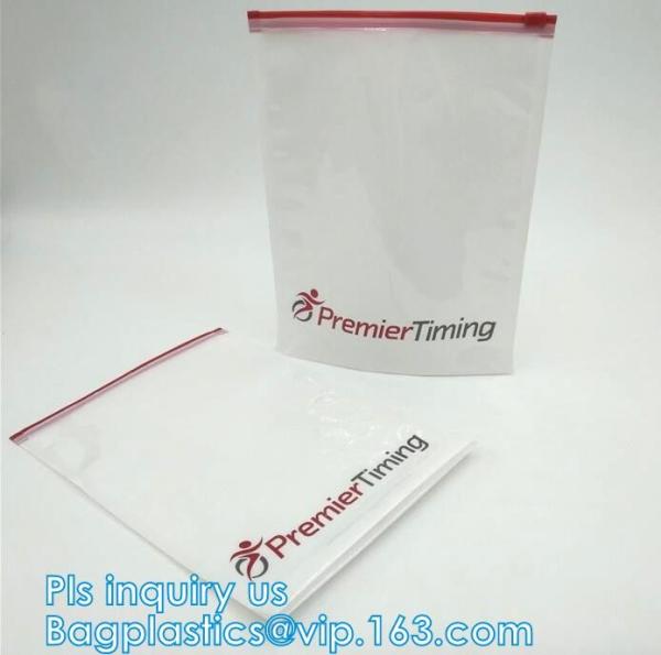 Slider Top Black Logo Printed 200 Mics Frosted Travel PVC Bag, vinyl toiletry zipper bag pvc slider bag custom zipper tr