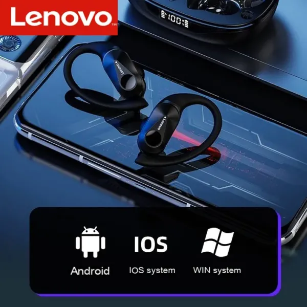 Voice Assistant Lenovo Sports Earphones LP75 Stable Connection